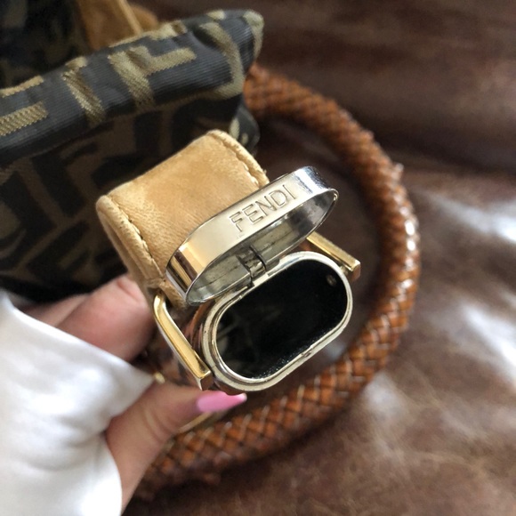 Fendi Authentic Small Spy Leather Tan Bag - Picture 8 of 8